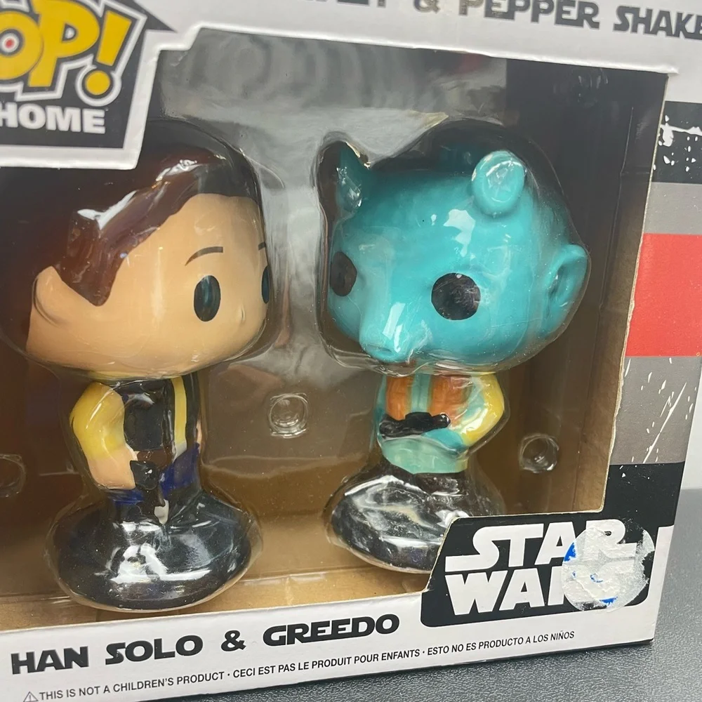 Pop! Home -~STAR WARS~ Salt & Pepper Shakers - Han Solo & Greedo 4”